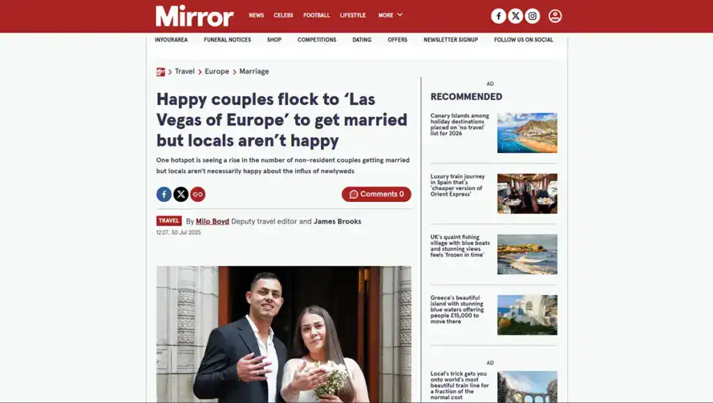 mirror screenshots Getting Married in Denmark