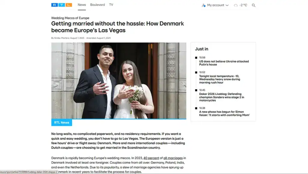 rtl screenshots Getting Married in Denmark