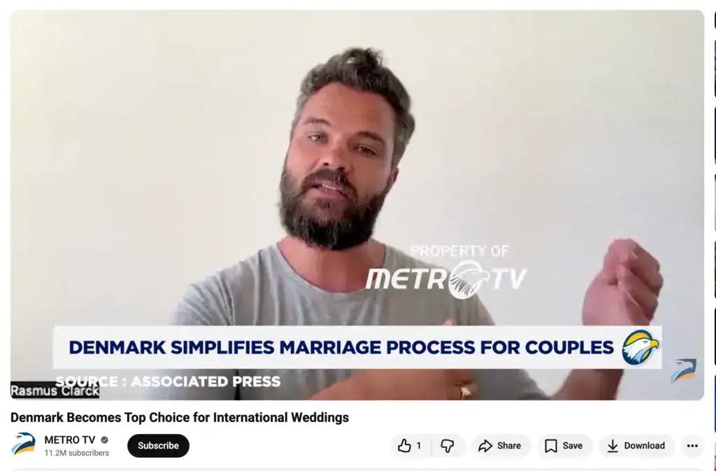 METRO TV Getting Married in Denmark