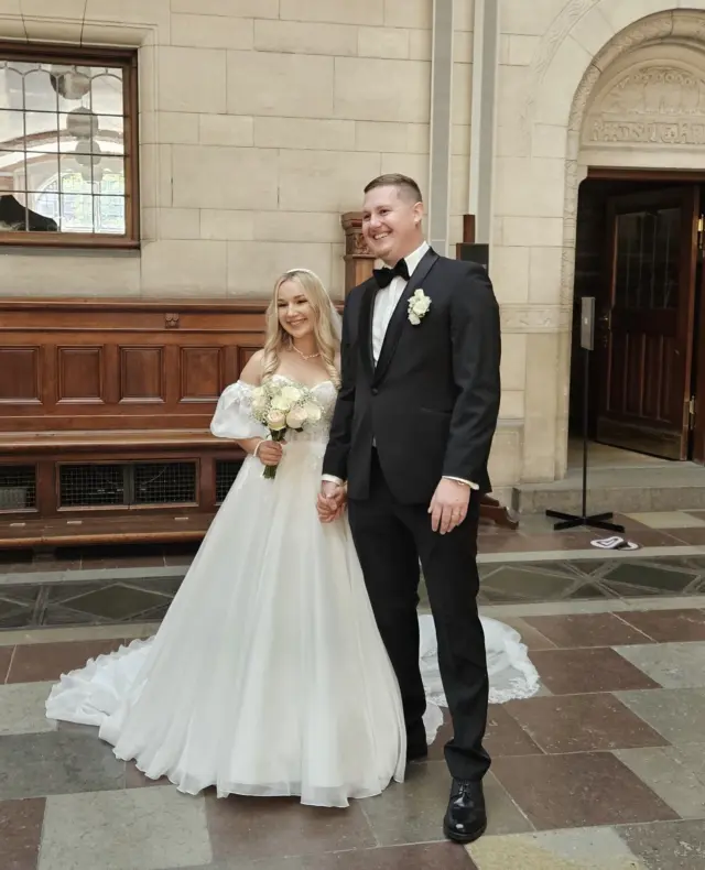 “Copenhagen really is the happiest city in the world and we are absolutely happy with our choice. With me being Italian/Bosnian, Andrew being American, and having our habitual residence in Germany, anywhere else the whole process would have been complicated, but Denmark made it nice, smooth, and incredibly warm! You people are all so "warm" and that's what everyone needs while making such a big step in their lives…⁠
⁠
It's hard to put into words the amount of beautiful emotions we felt during our wedding...but if we should do it somehow, we would say that in all these years we've been on this earth, we had never felt more alive and happy than yesterday. ⁠
⁠
We were surrounded by our family and friends, in a bubble of love and in a place none of us belongs to, but that felt so much like home...no wonder the word "hygge" is so much associated with the Danish culture! ⁠
⁠
You guys from GMID have always been there for us from day one, providing kind and fast support, which is crucial for people who plan a wedding from abroad. On the morning of our wedding, the lovely Anastasiia did my hair and make-up and we had a great time together (even though a wasp came to visit us and stayed in the hotel room for almost the whole session!). Then, our amazing photographer Leandro did a great job with picturing all the beautiful emotions during and after the wedding, and we had a great reception at Green Island by the water.“⁠
⁠
What an incredibly happy day our lovely Sejla and Andrew had, making memories that will last a lifetime. Huge congratulations to you both. ⁠
⁠
📸 @leanwhite.photo⁠
💄 @mkpbeautycopenhagen⁠